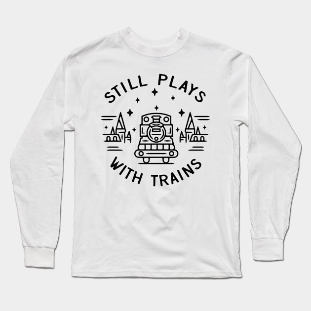 Model Railway Model Maker Railroad Gift Long Sleeve T-Shirt by Foxxy Merch